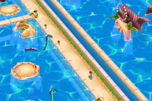 Wasser Dinos in 2 Gehegen